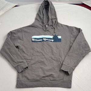 Uscape Apparal Columbia University gray and blue collegiate hoodie sweatshirt M